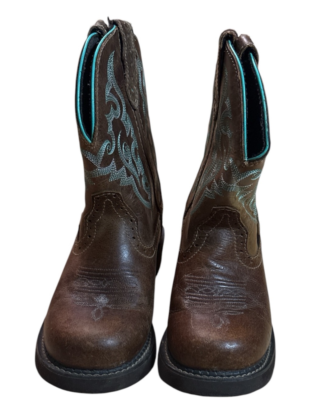 Justin Women's Gypsy 9in. Cowboy Boot Size 6.5 Brown and Turquoise western - Picture 5 of 6